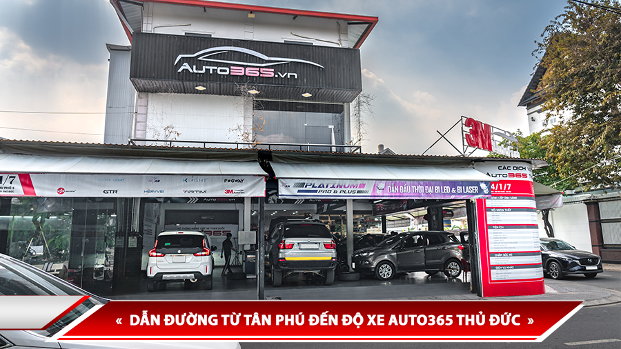 DẪN ĐƯỜNG TỪ TÂN PHÚ ĐẾN ĐỘ XE AUTO365 THỦ ĐỨC